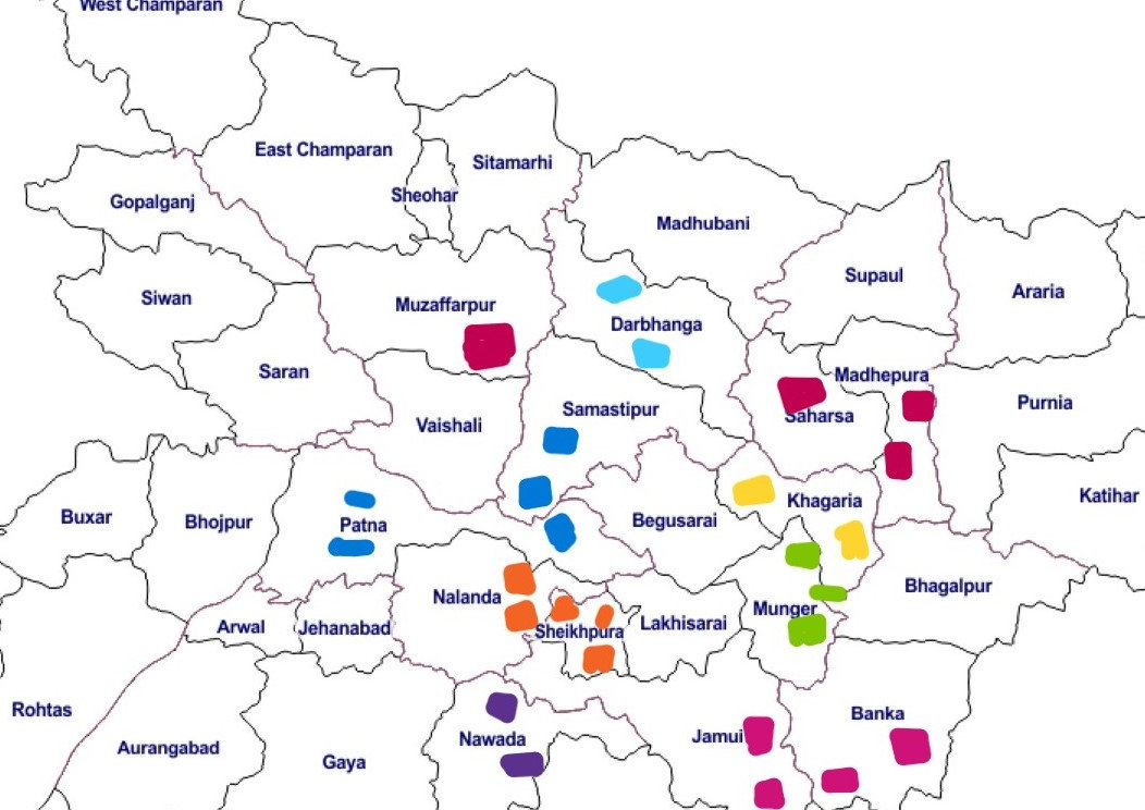 Bihar District Map